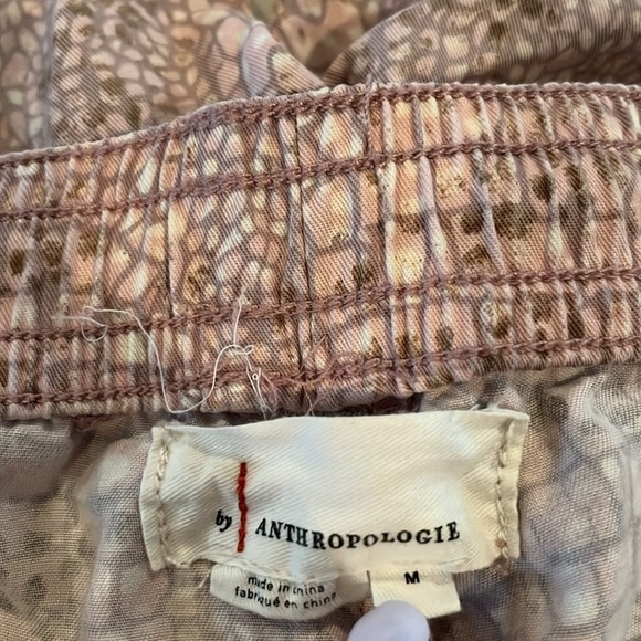 Anthropologie Orana Printed Joggers Pink Snakeskin Print Pants | Size Medium - Picture 8 of 11